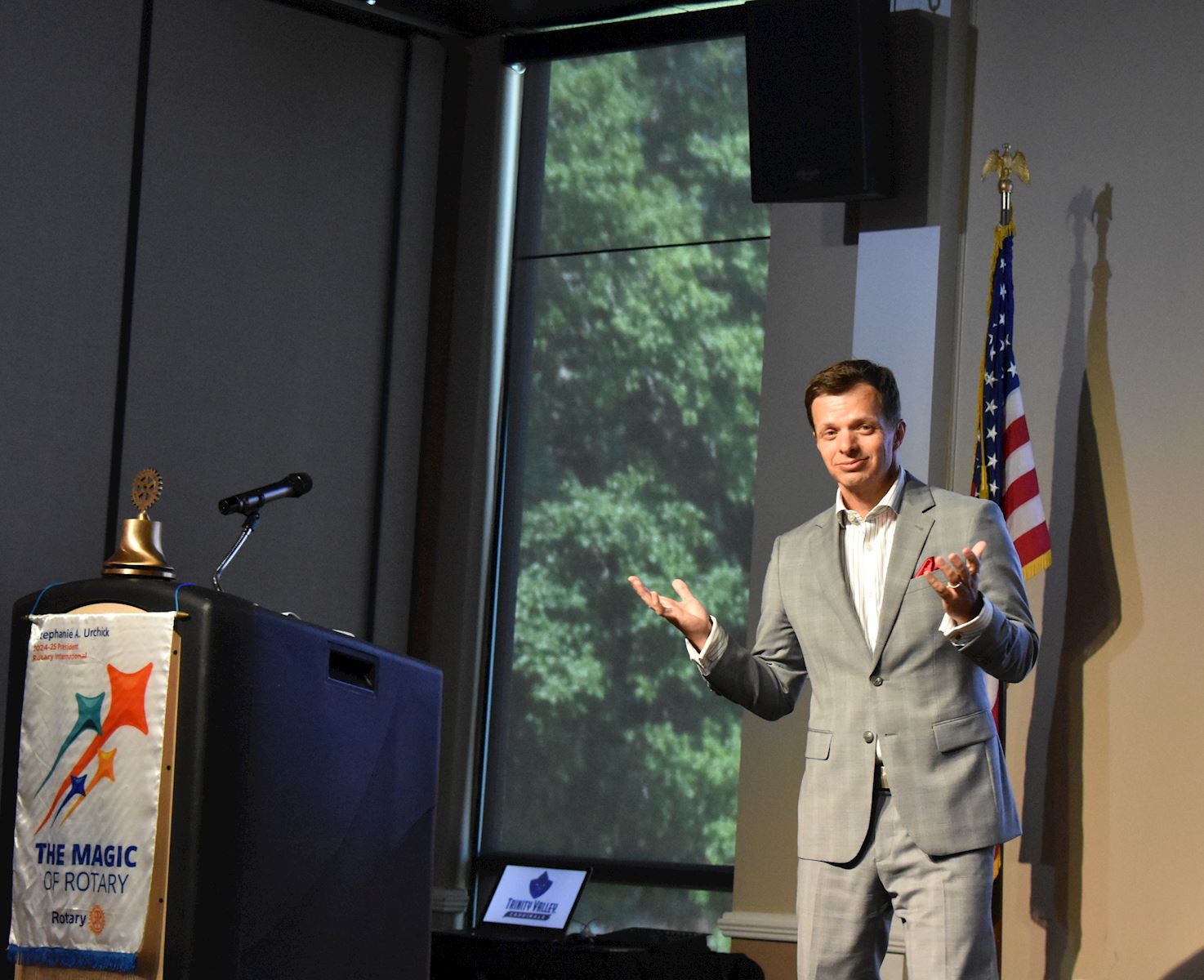 Dr. Morrison speaks with Athens Rotary Club                                                                                                 